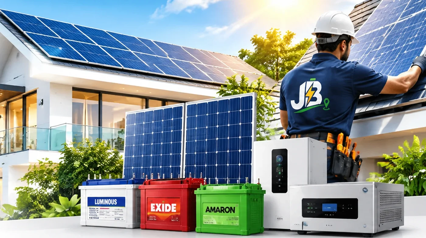 Solar panels, engineer and battery backup products — Joshua Batteries service enquiries