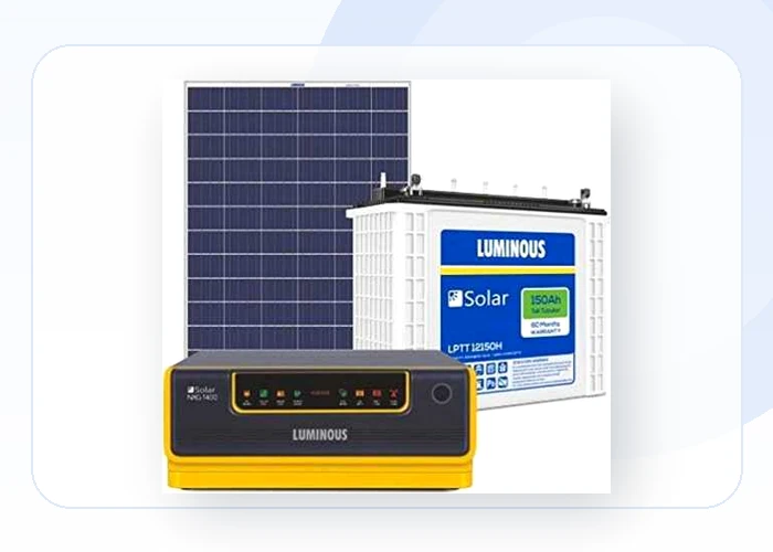 LUMINOUS solar inverter and battery product image
